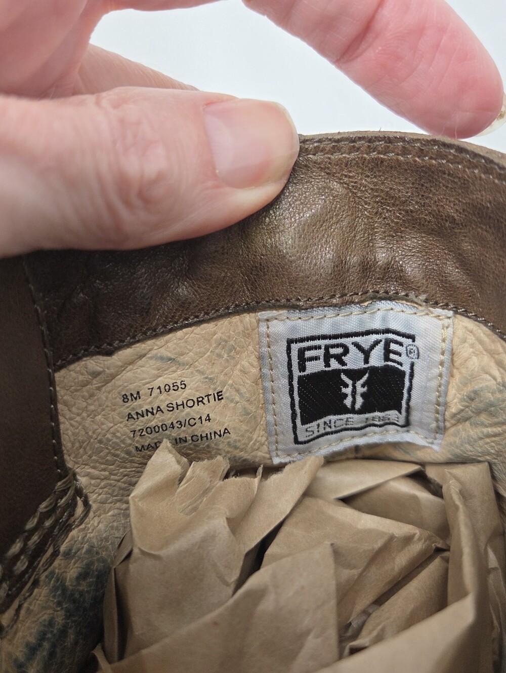 Frye Anna Shortie Boot Brown 8M - Picture 6 of 13